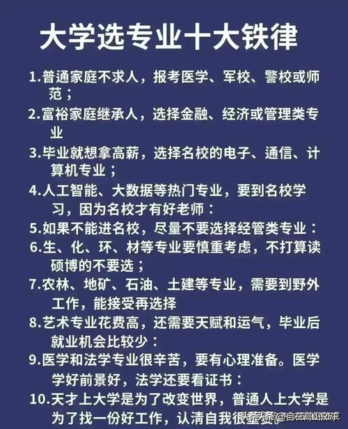 选对就读的大学和专业，赢得人生成功的基础！